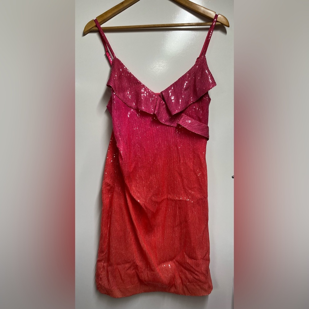 NEW Derek Lam 10 Crosby Gigi Ombré Sequin Minidress size 8 woman’s designer - Picture 4 of 11